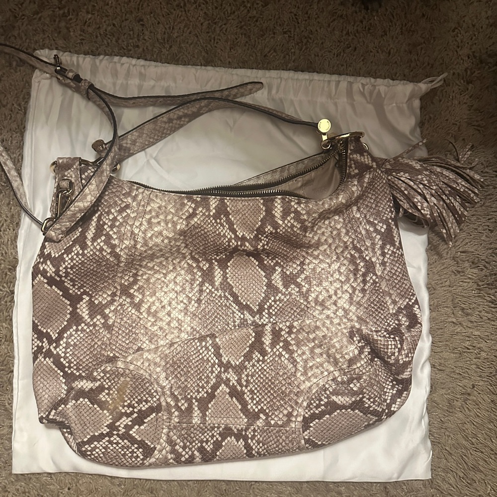 Michael Kors Snake Print Shoulder Bag